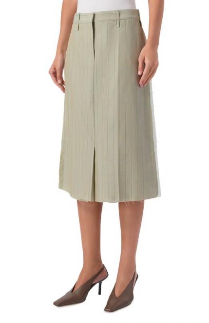 Юбка из шерсти и вискозы Jil Sander