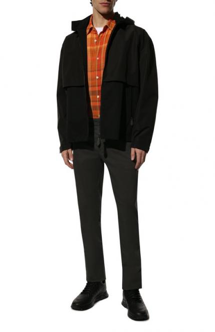 Кожаные кроссовки Giorgio Armani