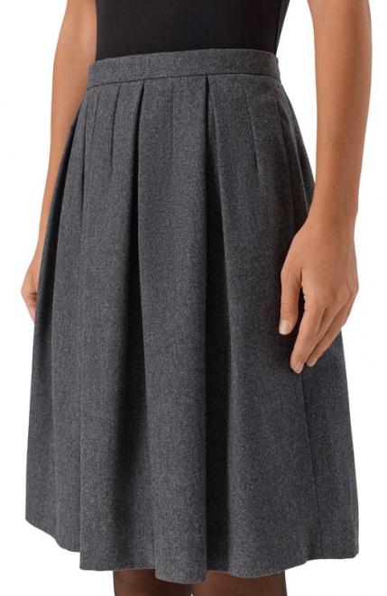 Юбка из шерсти и кашемира Emporio Armani