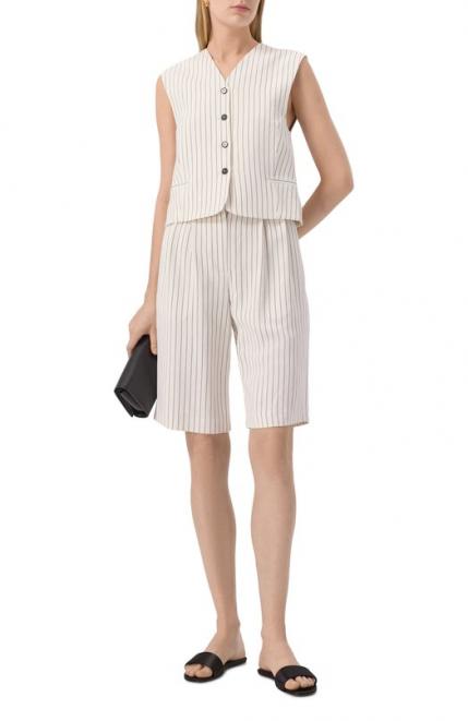 Шорты из вискозы и льна Loulou de Saison