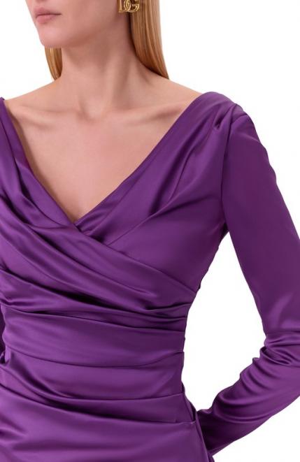 Атласное платье Dolce&Gabbana