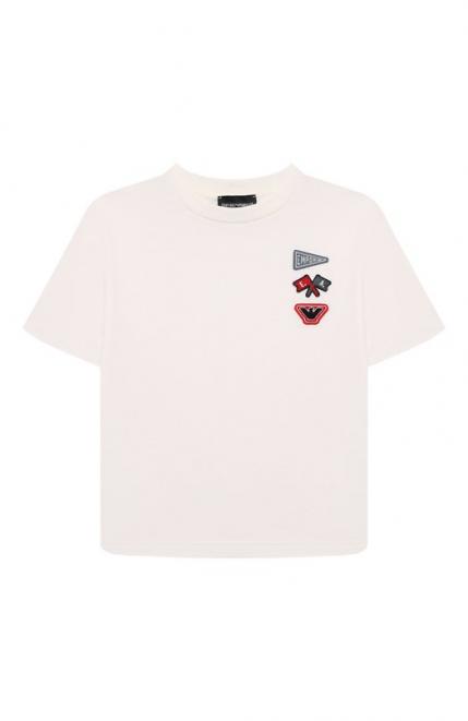 Хлопковая футболка Emporio Armani