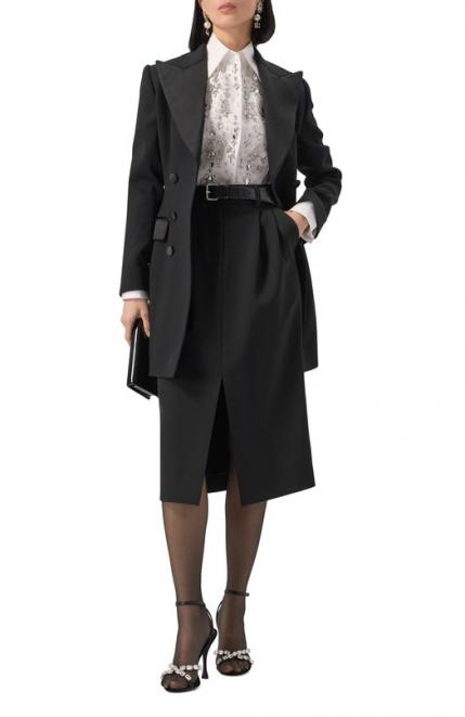 Шерстяная юбка Dolce&Gabbana