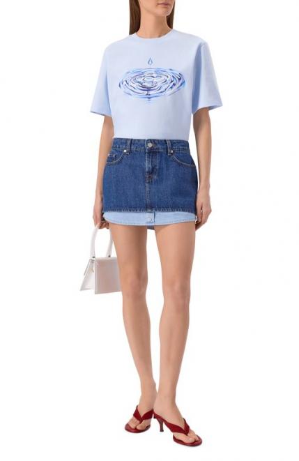Джинсовая юбка Cherry 7  FOR ALL MANKIND