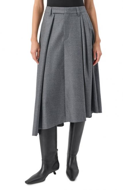 Шерстяная юбка Brunello Cucinelli