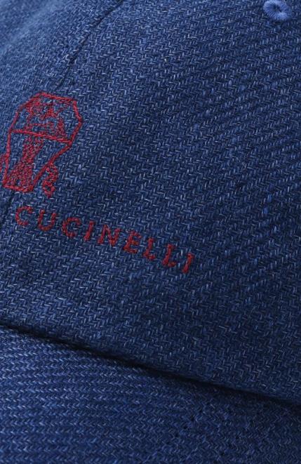 Бейсболка изо льна и шерсти Brunello Cucinelli