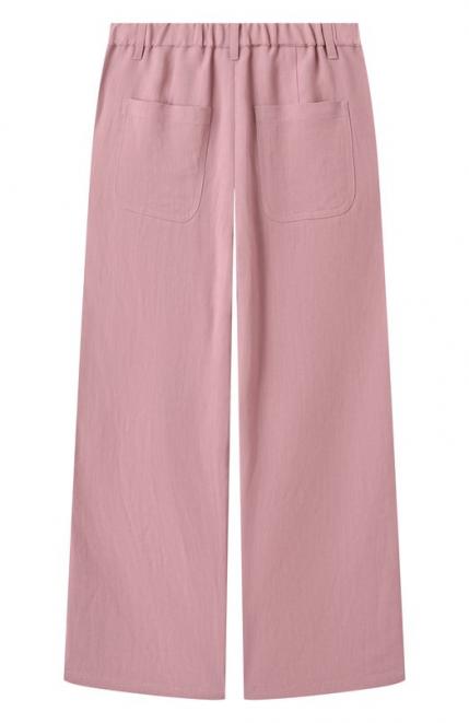 Брюки из вискозы и льна Brunello Cucinelli