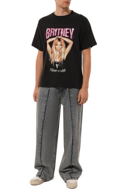 Хлопковая футболка DOMREBEL