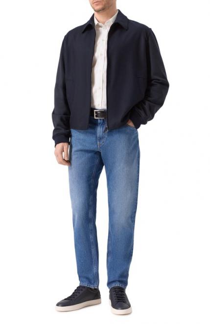 Бомбер из шерсти и шелка Brioni