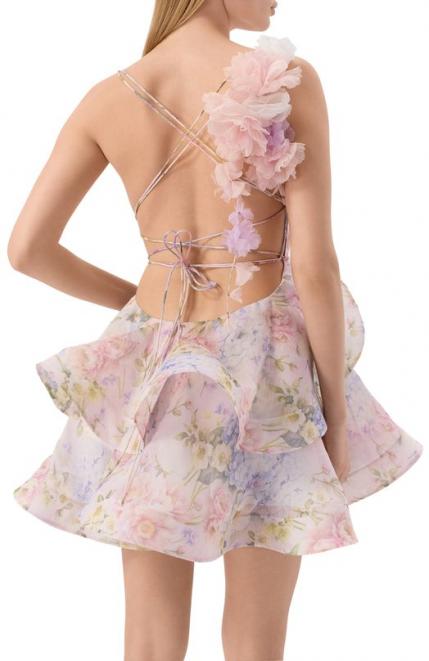 Платье изо льна и шелка YVON