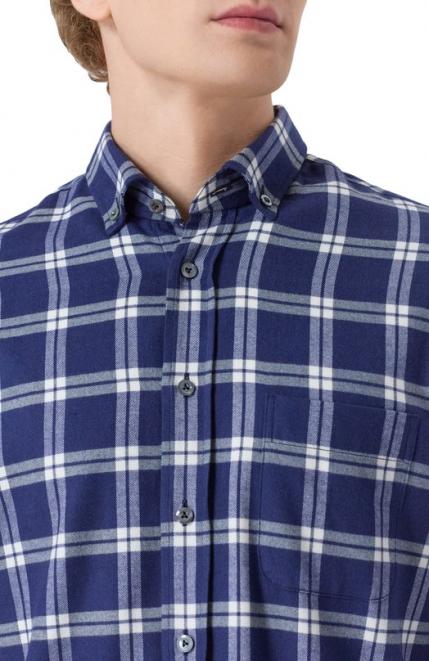 Рубашка из хлопка и лиоцелла Van Laack