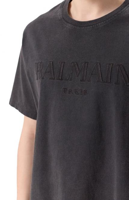 Хлопковая футболка Balmain