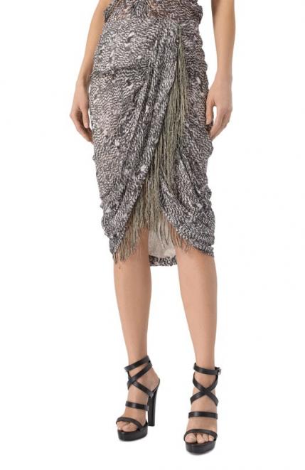 Юбка из вискозы и шелка ISABEL MARANT
