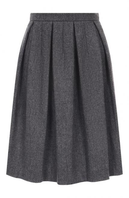 Юбка из шерсти и кашемира Emporio Armani