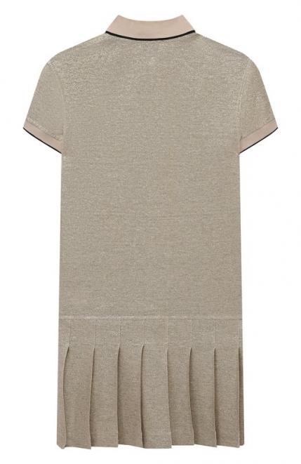 Платье изо льна и хлопка Brunello Cucinelli