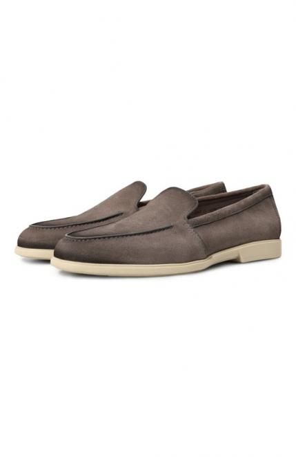 Замшевые лоферы Malibu Santoni