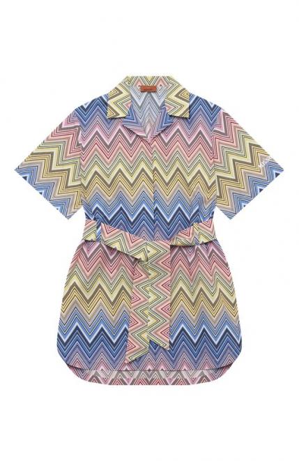 Хлопковое платье-рубашка Missoni