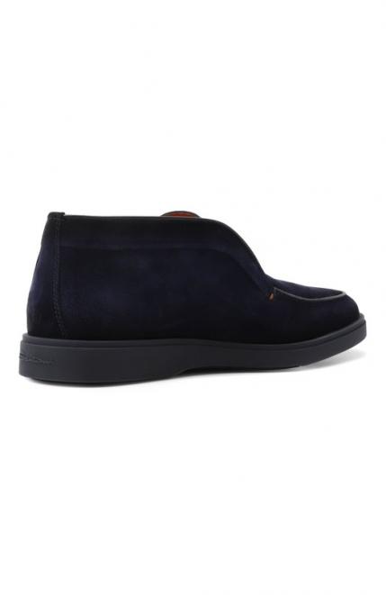 Замшевые ботинки Detroit Santoni