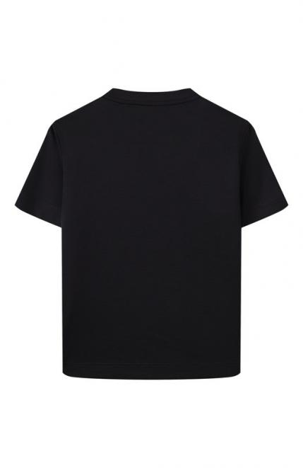 Футболка из лиоцелла и хлопка Emporio Armani