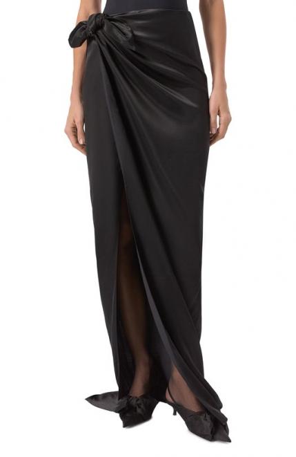 Атласная юбка Balenciaga