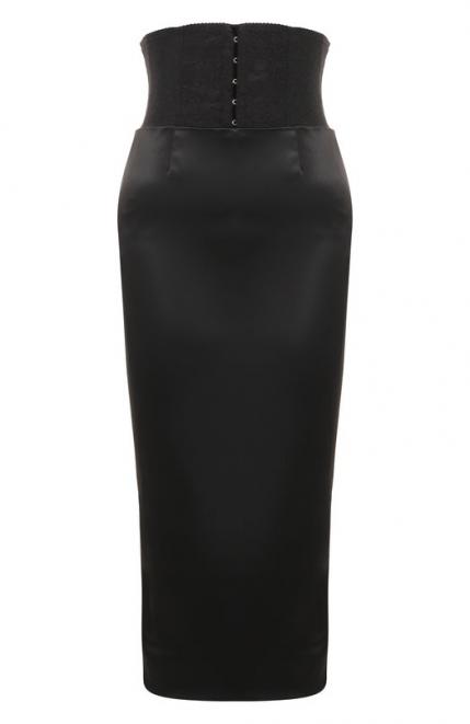 Атласная юбка Dolce&Gabbana