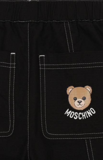 Хлопковые брюки-карго Moschino