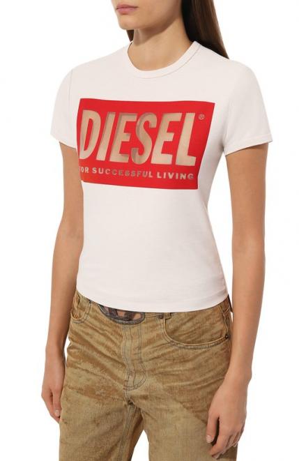 Хлопковая футболка Diesel