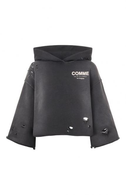 Хлопковое худи Comme des Fuckdown