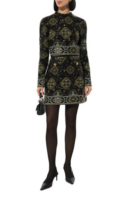 Юбка с отделкой пайетками Giambattista Valli