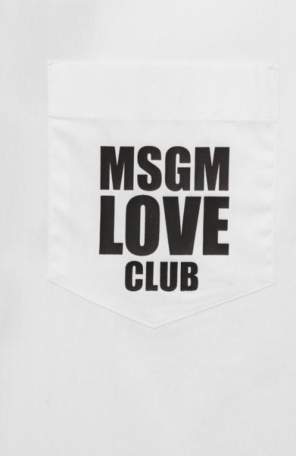 Хлопковая рубашка MSGM Kids