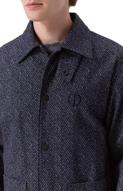 Хлопковая куртка-рубашка Giorgio Armani