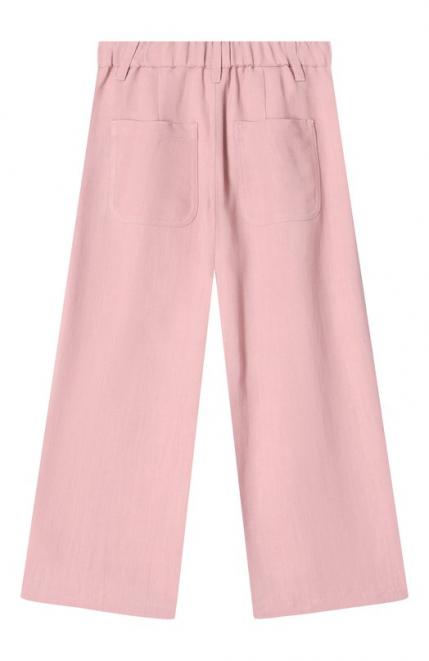 Брюки из вискозы и льна Brunello Cucinelli