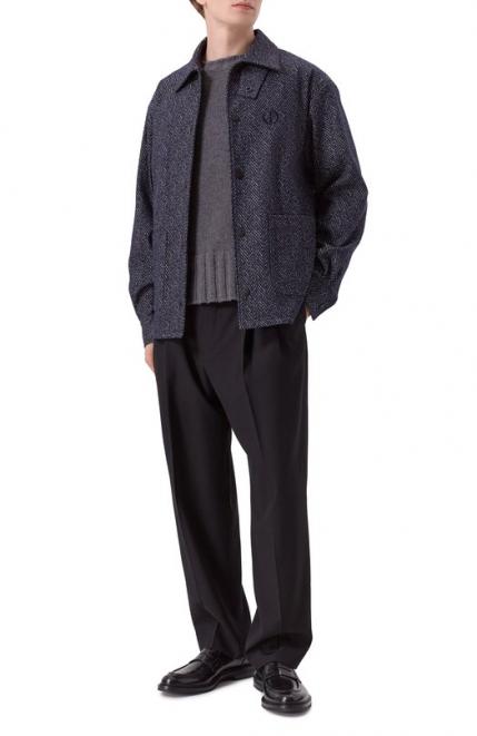 Хлопковая куртка-рубашка Giorgio Armani