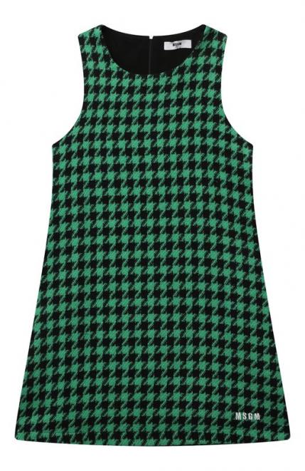 Хлопковое платье MSGM Kids