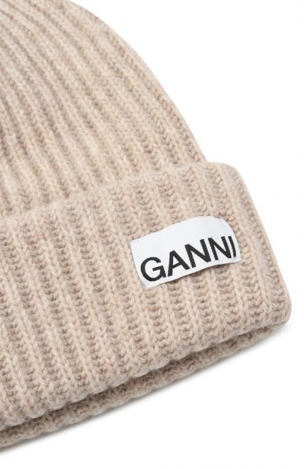 Шерстяная шапка Ganni