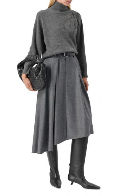 Шерстяная юбка Brunello Cucinelli