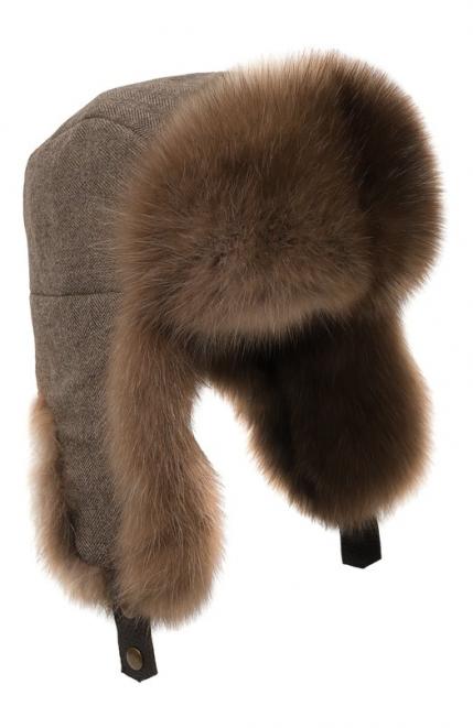 Шапка-ушанка Майкл с мехом соболя FurLand