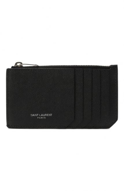 Кожаный футляр для кредитных карт Saint Laurent