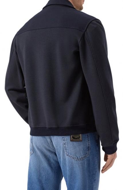 Бомбер из шерсти и шелка Brioni