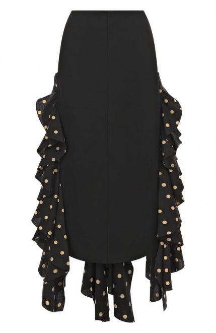Юбка из шерсти и вискозы Moschino