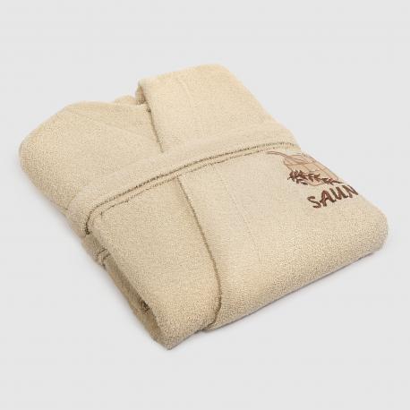 Халат мужской махровый  Sauna Kimono brown XXL Asil