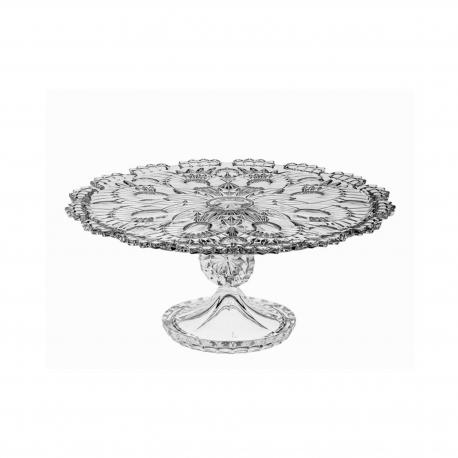 Тарелка для торта  Crown на ножке 32.5 см CRYSTAL BOHEMIA