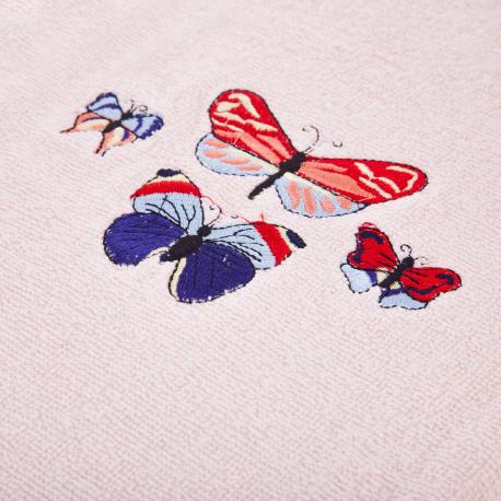 Полотенца набор 1+1 шт  БАТТЕРФЛЯЙ-М -ГТ / ПЕРСИК Grand textile