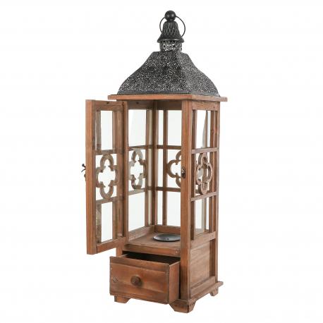 Фонарь-подсвечник  30x30x113 Minhou lisheng