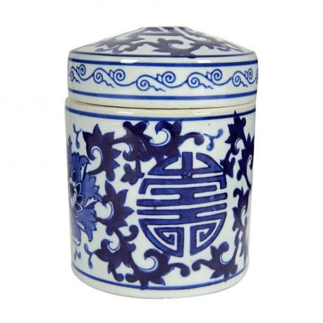 Ваза с крышкой  13x13x14см ГЛАСАР