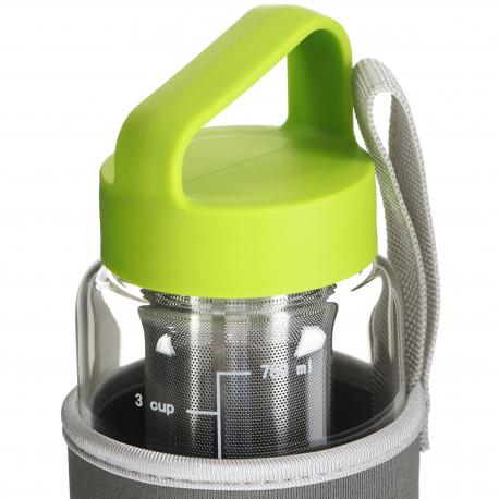 Эко-бутылка с фильтром и чехлом  750 мл стекло Everblooming