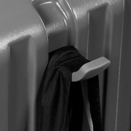 Чемодан  антрацит 38х22х57 см Zhongshan Silk