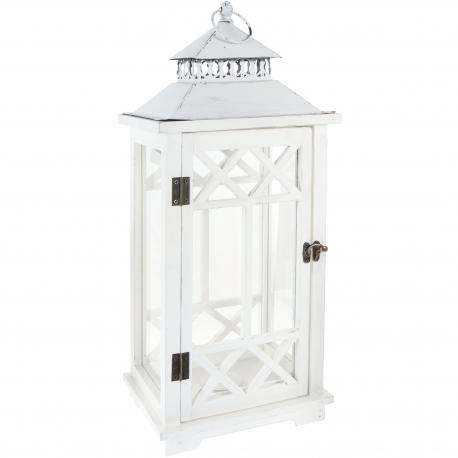 Фонарь-подсвечник  белый 24,5х18,5х56 см Minhou lisheng