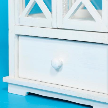 Фонарь-подсвечник  белый 32х26х86,5 см Minhou lisheng