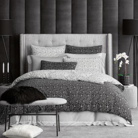 Комплект постельного белья  Бейкер черный Семейный/дуэт Togas